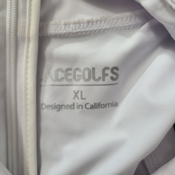 NWT ACEGOLFS Sz XL Black White Hyper-prep Ruffle Golf Pickleball Tennis Dress - Picture 4 of 12